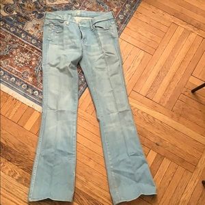 A pocket bootcut seven jeans